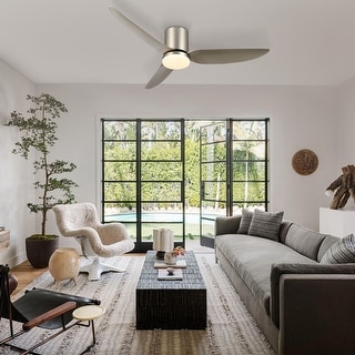 52" 3 Blade Smart Ceiling Fan with Dimmable Light Kit & Remote