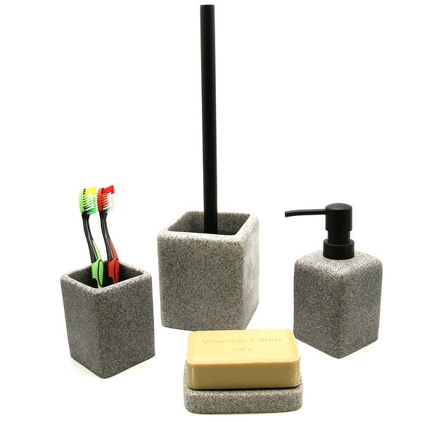 Granite Collection Bathroom Accessory Set-4 pieces