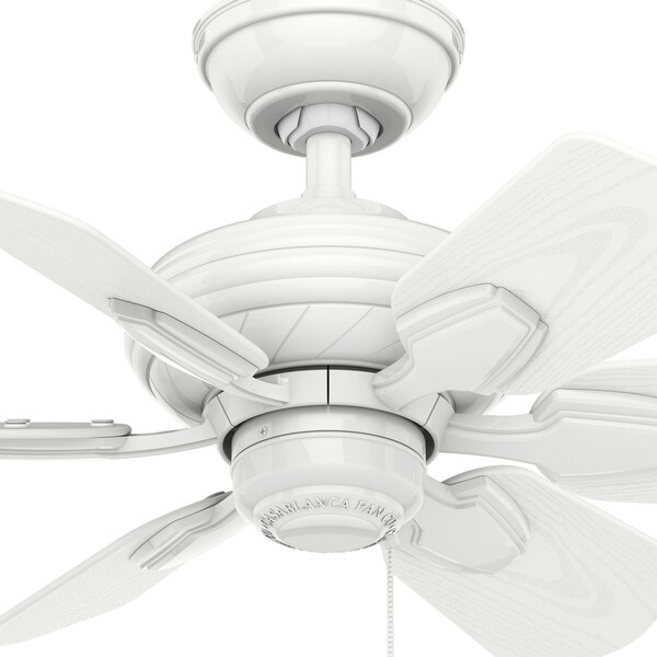 Casablanca 31" Wailea Outdoor Ceiling Fan with Pull Chain, Damp Rated