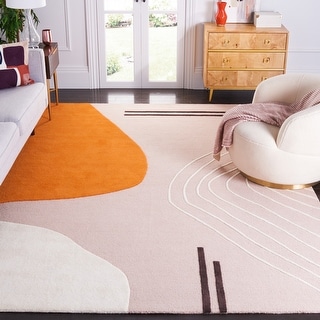 SAFAVIEH Handmade Rodeo Drive Vutka Mid-Century Modern Wool Rug