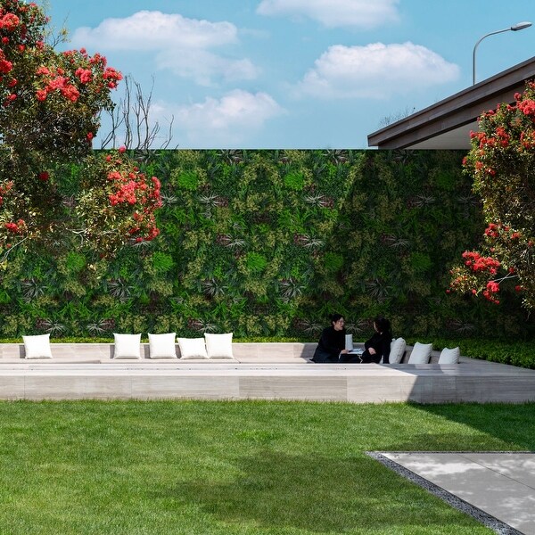 Artificial Foliage Tuscany Wall Panels. Indoor/Outdoor Decor - Green