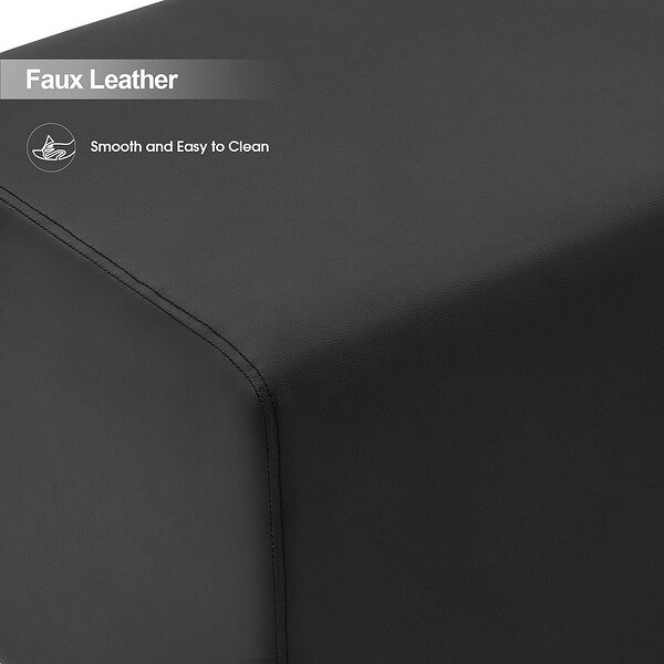 Waiting Room Chairs Salon Furniture, Office Reception Bench, Ottoman Bench Lobby Guest Chairs for Entryway, Store W704