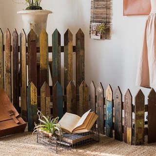 RusticReach Antique Colored Solid Wood Fence Stage Decoration Props