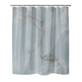 MARBLE BLUE Shower Curtain By Kavka Designs