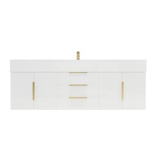 Bethany 60" Wall Mounted Vanity with Reinforced Acrylic Sink