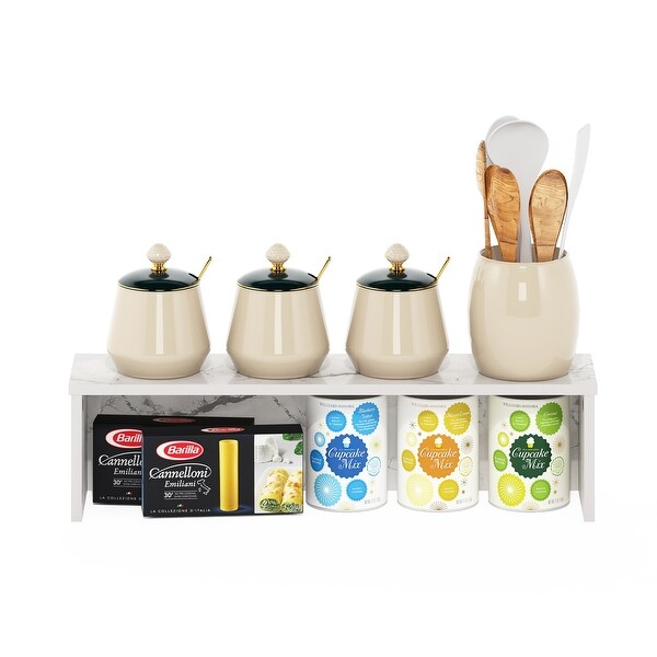 Furinno Helena 23-Inch Kitchen Counter Stackable Organizer Shelf