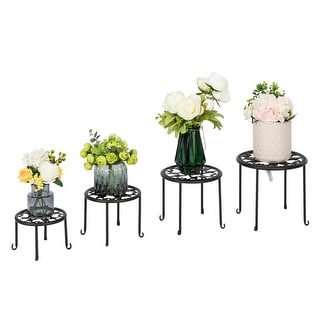 4Pcs Round Original Patented Plant Stand Flower Pot for Indoor Outdoor