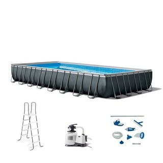 Intex 32ft x 16ft x 52in Ultra XTR Rectangular Pool Set with Maintenance Kit - 584