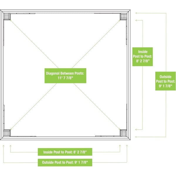 Yardistry's 10 x 10 Meridian Wood Gazebo with aluminum Roof