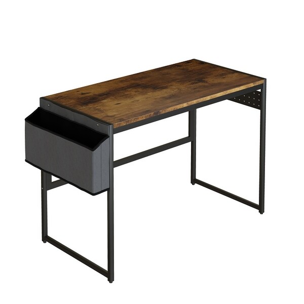 Mieres Home Office Computer Desk, Writing Study Desk, Modern Simple Style Laptop Table with Storage Bag and Hook