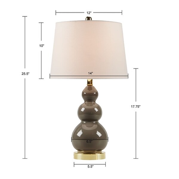 510 Design Covey Curved Glass Table Lamp, Set of 2