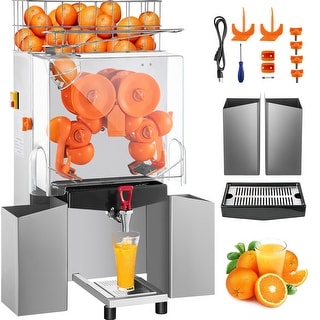 VEVOR Commercial Electric Orange Squeezer Juice Fruit Maker Juicer Press Machine - 17.7"x13.4"x39"