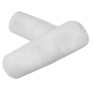 233 Thread Count Cotton Bolster Pillow - White
