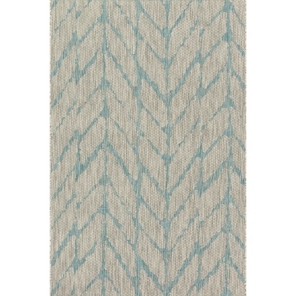 The Curated Nomad Claremont Chevron Pattern Indoor/ Outdoor Area Rug
