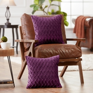 Chanasya Gem Textured Velvet Throw Pillow Cover