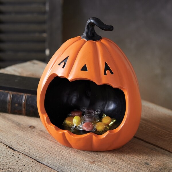 Open Mouth Jack-O-Lantern - 10''W x 8''D x 12''H