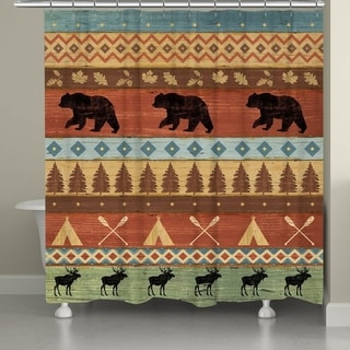 Laural Home Bear Lodge Shower Curtain