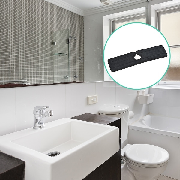 Faucet Sink Splash Guard Drain Pad Water Catcher Tray Non Slip Mat Black