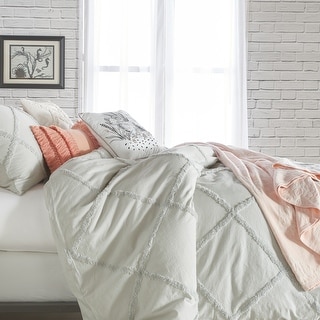 Porch & Den Norris Lattice Cotton Duvet Cover