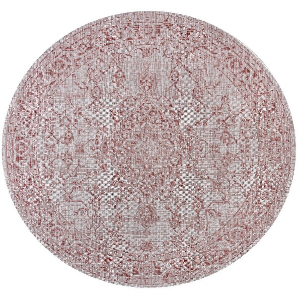 JONATHAN Y Palazzo Boho Medallion Textured Weave Indoor/Outdoor Area Rug