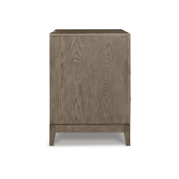 Signature Design by Ashley Chrestner Black/Gray 3 Drawer Nightstand