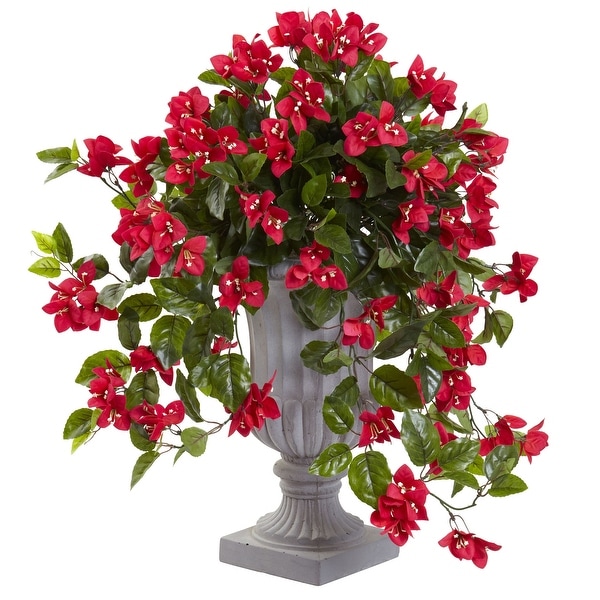 Bougainvillea with Urn UV Resistant (Indoor/Outdoor) - 24"D x 24"W x 28"H