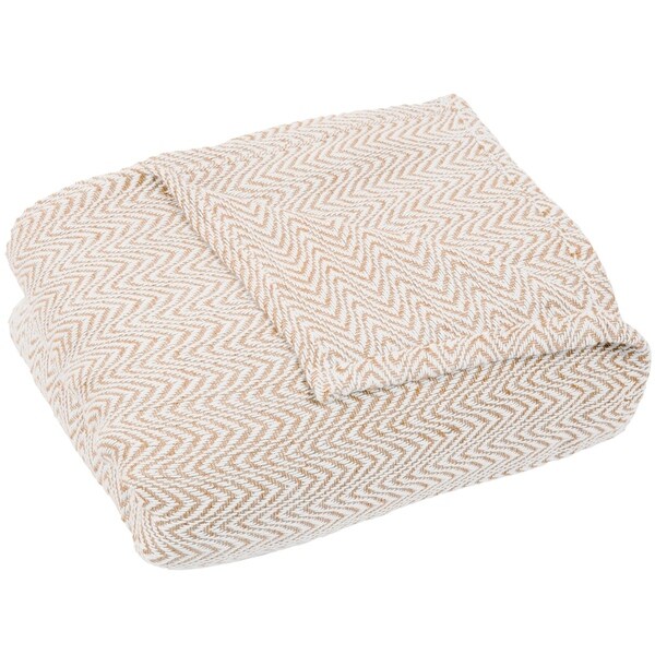 Windsor Home Chevron 100-percent Cotton Blanket