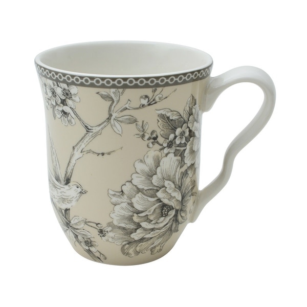 222 Fifth Adelaide 16-Piece Porcelain Dinnerware Set, Antique White