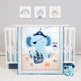 Ahoy Archie 4 Piece Crib Bedding Set