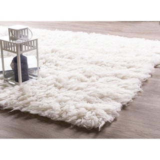 Porch & Den Merryman Wool Flokati Shag Area Rug
