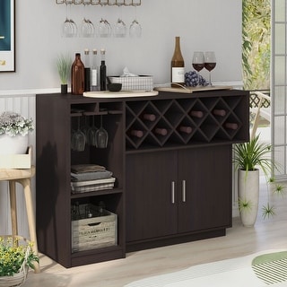 Furniture of America Leo Modern Brown 46-inch Multi-storage Buffet