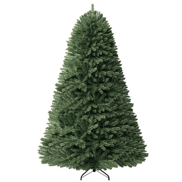 Prague Artificial Christmas Tree with Lights, Pine Fir Prelit Christmas Tree, Christmas Tree with Lights and Tips