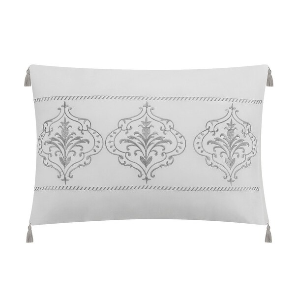 Chic Home Orson 5 Piece Cotton Blend Jacquard Fabric With Textured Circular Criss-Cross Geometric Pattern Comforter Set