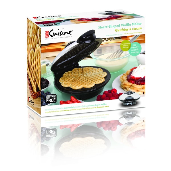 Euro Cuisine Heart Shaped Waffle Maker