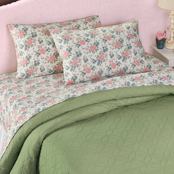 Delightful Garden Floral 4-Piece Bed Sheet Set