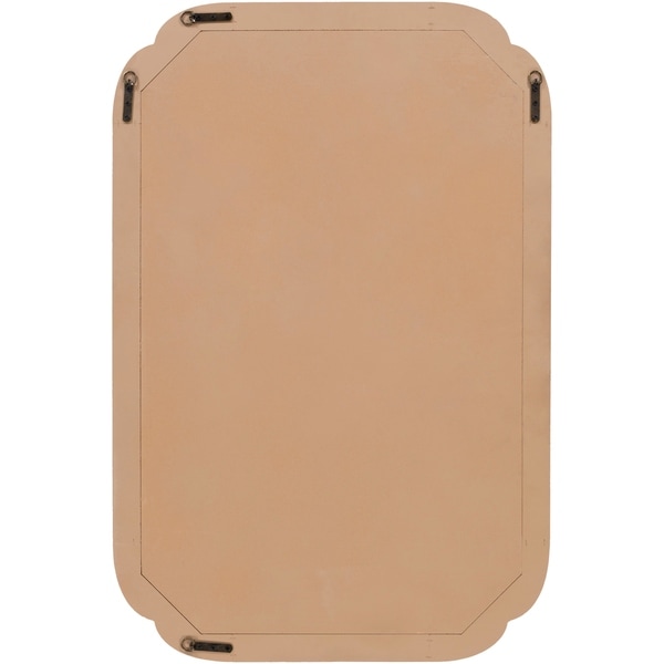 Vera Whitewashed Wooden Mirror - 30" x 45"