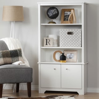 South Shore Vito 3-Shelf Bookcase with Doors