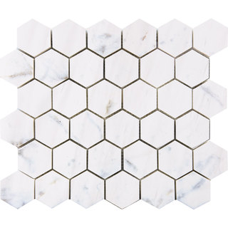 Bianco Dolomiti White Marble Mosaic Tile