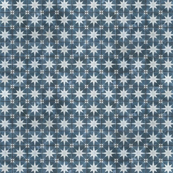 Merola Tile Harmonia Kings Star Sky 13" x 13" Ceramic Floor and Wall Tile