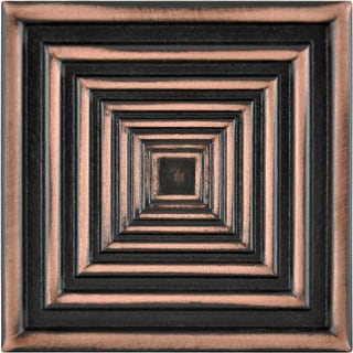 Focus Metal Insert Tile Oil Rubbed Bronze 2x2 ( PACK OF 8 PIECE)