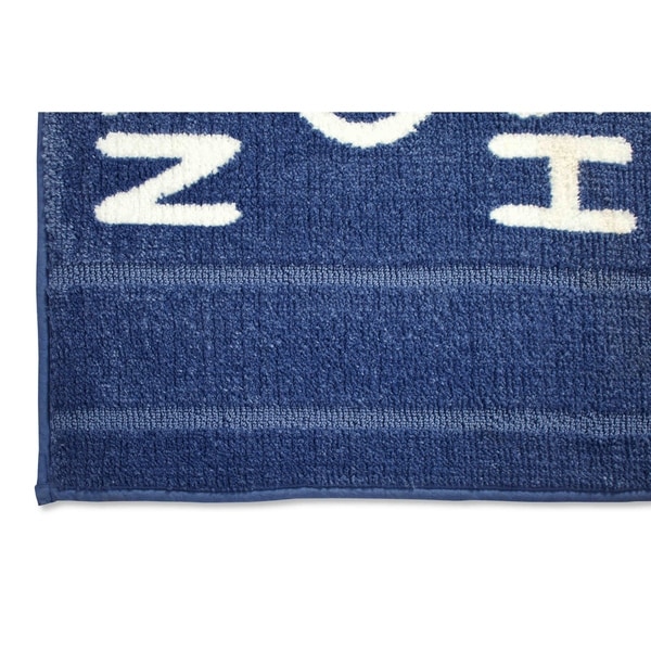 Chesapeake MF Fresh & Clean Blue-White 2pc Bath Set(21"x34" & 21"x34")