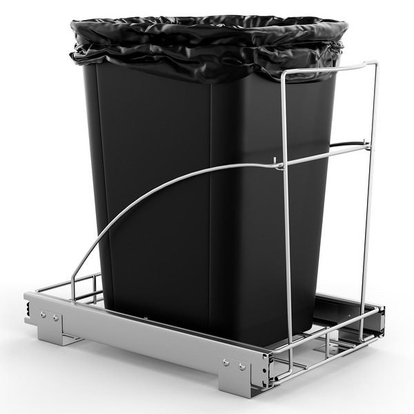 Costway Pull Out Trash Can Under Cabinet Sink Roll-Out Rack Slide Out - See Details