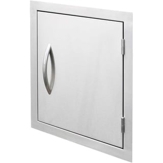 Cal Flame Outdoor Kitchen 18 in. Stainless Steel Vertical Storage Door