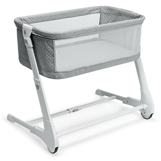 Baby Height Adjustable Bassinet w/ Washable Mattress - 37.5" x 26.5" x 24"-32" (L x W x H)