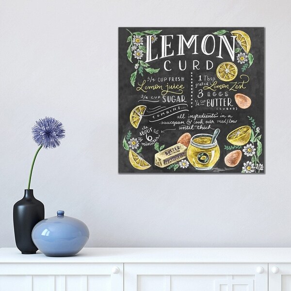 iCanvas "Lemoncurd Recipe" by Lily & Val Canvas Print