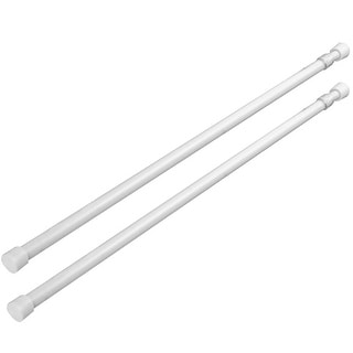 InStyleDesign 1/3" Round Spring Tension Rod - Set of 2