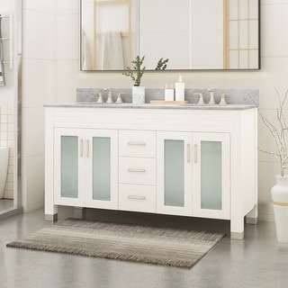 Holdame Wood Double Sink Bathroom Vanity by Christopher Knight Home