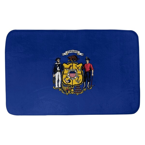 Smith Wisconsin Flag Bath Mat