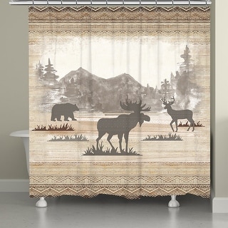 Laural Home Mountain View Shower Curtain 71x72