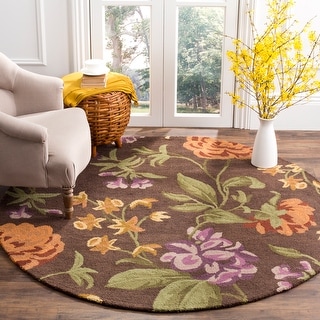 SAFAVIEH Handmade Blossom Cammie Modern Floral Wool Rug
